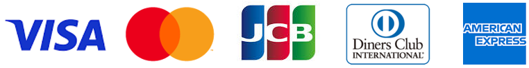 VISA・MASTER・JCB・DINERS・AMEXのロゴ